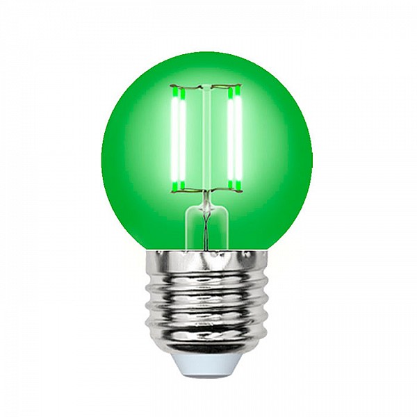 Лампа светодиодная Uniel Air color UL-00002988 LED-G45-5W/GREEN/E27 GLA02GR зеленый свет