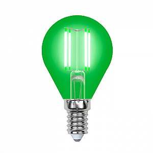 Лампа светодиодная Uniel Air color UL-00002987 LED-G45-5W/GREEN/E14 GLA02GR зеленый свет