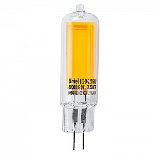 Лампа светодиодная Uniel UL-00005066 LED-JC-220/6W/4000K/G4/CL GLZ08TR белый свет