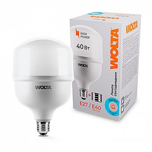 Лампа светодиодная Wolta 25WHP40E27/40 E27 40Вт 6500К. Изображение - 1