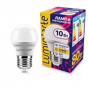 Лампа светодиодная LuminArte LSTD-G45-10W3KE27 10Вт 3000К Е27