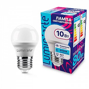 Лампа светодиодная LuminArte LSTD-G45-10W6KE27 10Вт 6500К Е27