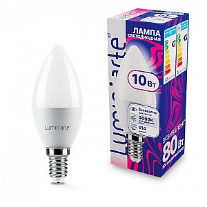 Лампа светодиодная LuminArte LSTD-C37-10W4KE14 10Вт 4000К Е14