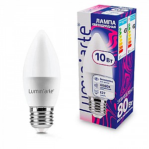 Лампа светодиодная LuminArte LSTD-C37-10W4KE27 10Вт 4000К Е27