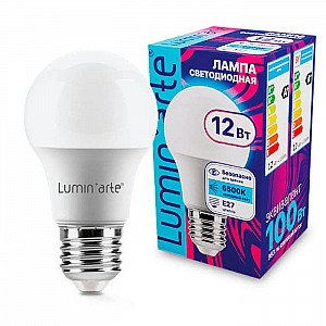 Лампа светодиодная LuminArte LSTD-A60-12W6KE27 12Вт 6500К Е27