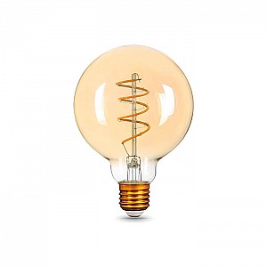 Лампа светодиодная Gauss LED Filament G95 Flexible 6W E27 Golden 360Lm 2400K 105802007. Изображение - 1