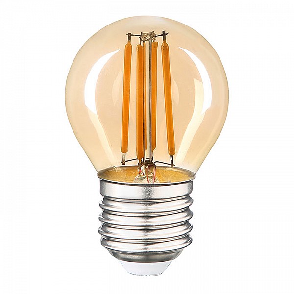 Лампа светодиодная General 661431 GLDEN-G45S-7-230-E27-2700 Золотая филаментная