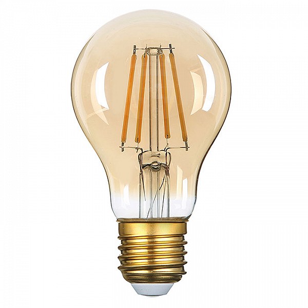 Лампа светодиодная General 661413 GLDEN-A60S-10-230-E27-2700 Золотая филаментная