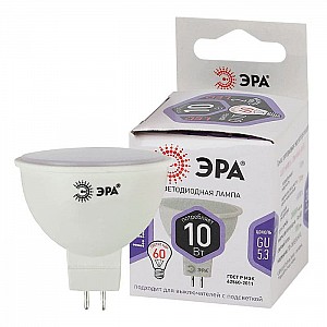 Лампа светодиодная ЭРА STD LED MR16-10W-860-GU5.3 GU5.3 10Вт софит