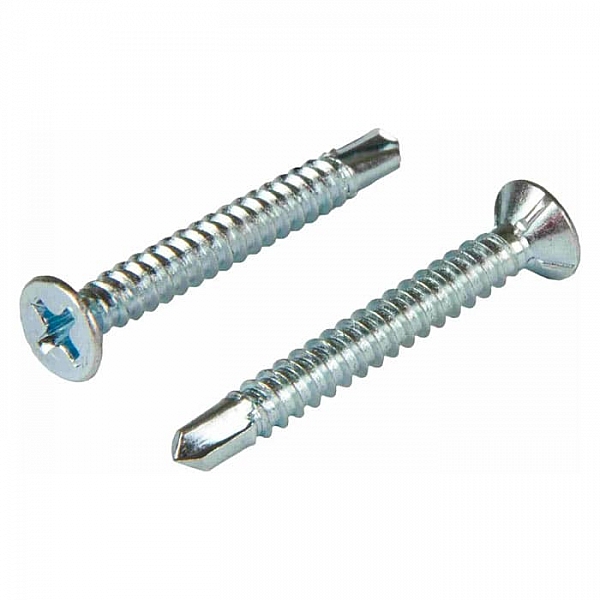 Саморез 3.9*35 мм Starfix SMP1-80898-100 оконный белый цинк со сверлом 100 шт