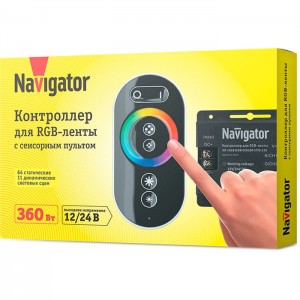 Контроллер Navigator 71 493 ND-CRGB360SENSOR-IP20-12V RGB для светодиодной ленты. Изображение - 2