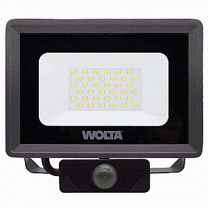 Прожектор Wolta WFL-30W/06S LED 30Вт 5700K 2700лм IP65 серый с датчиком