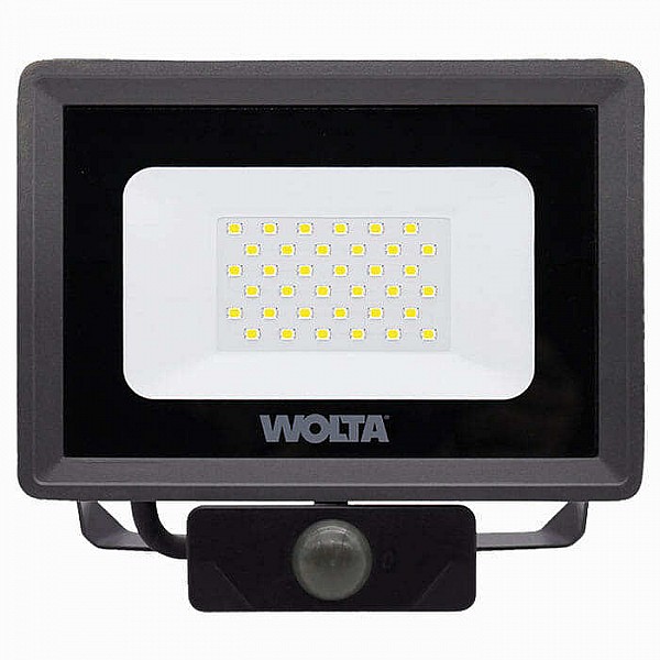 Прожектор Wolta WFL-50W/06S LED 50Вт 5700K 4500лм IP65 серый с датчиком