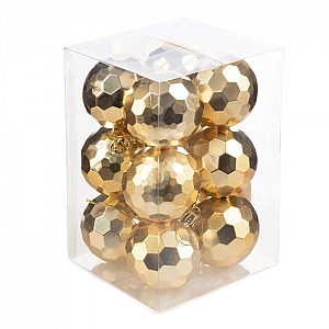 Набор елочных шаров Ausini JQ-2308/SL 6 см 12 шт