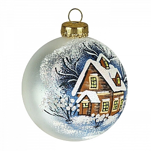 Шар стеклянный декорированный Декарт в51 80 мм. Изображение - 1