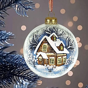 Шар стеклянный декорированный Декарт в51 80 мм. Изображение - 4