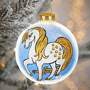 Шар стеклянный декорированный Декарт в58 80 мм. Изображение - 4