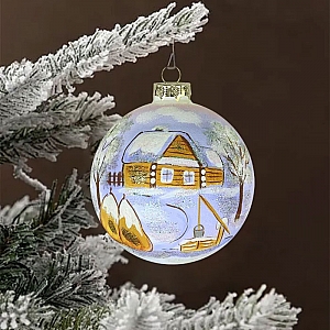 Шар стеклянный декорированный Декарт в56 100 мм. Изображение - 4