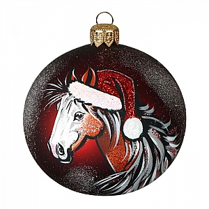 Шар стеклянный декорированный Декарт в50 100 мм