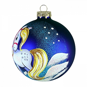 Шар стеклянный декорированный Декарт в58 100 мм. Изображение - 1