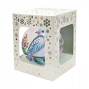 Шар стеклянный декорированный Декарт в36 100 мм. Изображение - 3