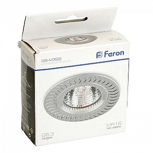 Светильник Feron GS-M392 17927 MR16 G5.3 12V D80 мм серебро. Изображение - 4