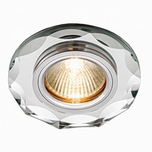 Светильник MaxLight Crystal 50 МR16 D100 мм ограненное стекло прозрачный