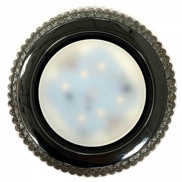 Светильник MaxLight Crystal LED 33 GX53 D120 мм декоративный черный хром