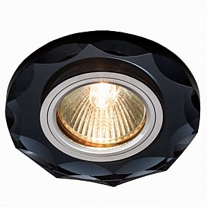 Светильник MaxLight Crystal 50 Black МR16 D100 мм ограненное стекло черный