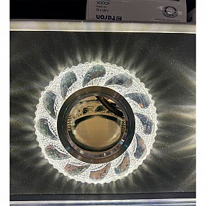 Светильник Feron CD3907 41850 15LED*2835 SMD 4000K MR16 20W G5.3 со светодиодной подсветкой белый хром с драйвером в комплекте. Изображение - 2