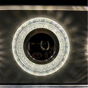 Светильник MaxLight Crystal LED 12 МR16 D100 мм с подсветкой ограненное стекло прозрачный. Изображение - 1
