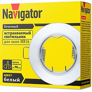 Светильник Navigator 61 596 NFS-R1-001-MR16-GU5.3 белый. Изображение - 2