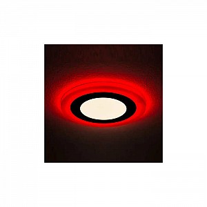 Светильник светодиодный Truenergy Color 10206 6+3W круг с подсветкой красный. Изображение - 1