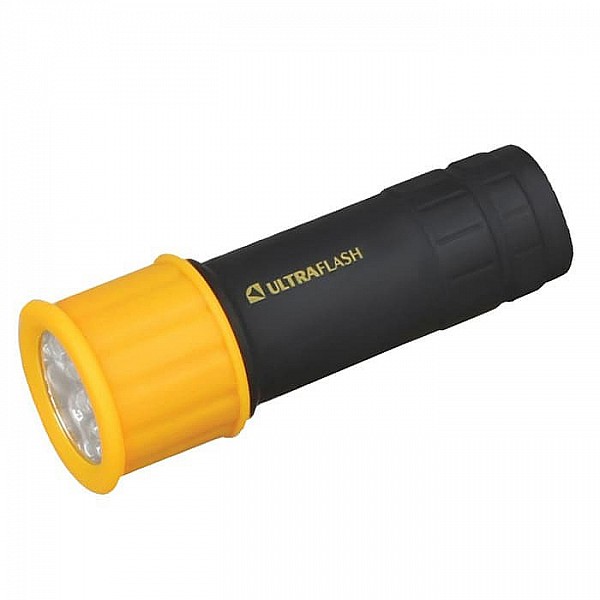 Фонарь Ultraflash LED15001-B желтый с черным 9 LED
