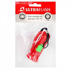 Фонарь Ultraflash 920-TH красный 1LED линза 1 режим. Изображение - 1