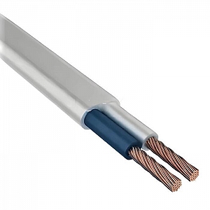 Провод Автопровод ШВВП 2*0.5 белый/черный