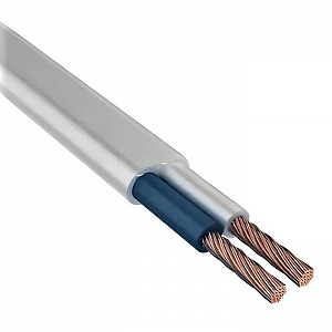 Провод Автопровод ШВВП-с 2*0.75 белый/черный