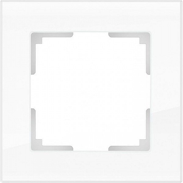Рамка Werkel Favorit WL01-Frame-01/W0011101 1 пост белое стекло