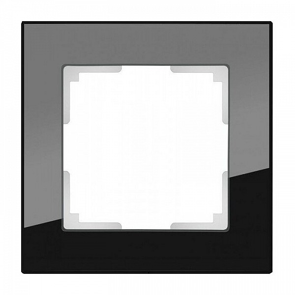 Рамка Werkel Favorit WL01-Frame-01/W0011108 1 пост черное стекло