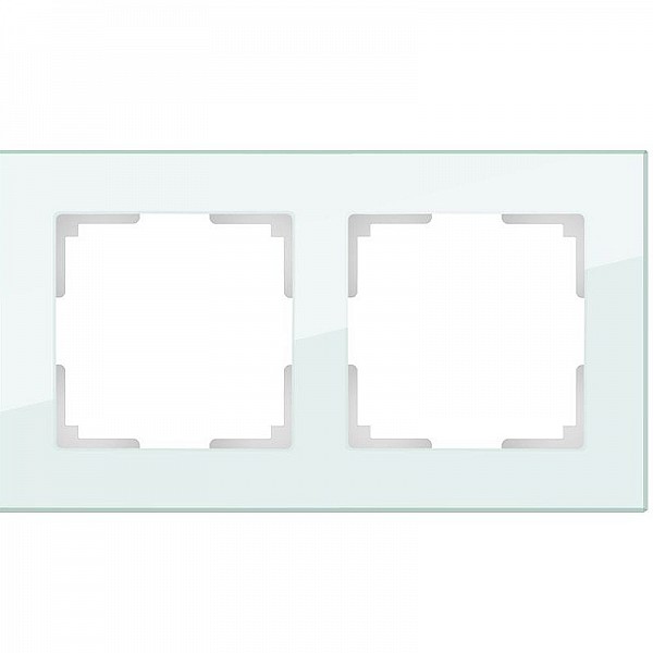 Рамка Werkel Favorit WL01-Frame-02/W0021101 2 поста белое стекло