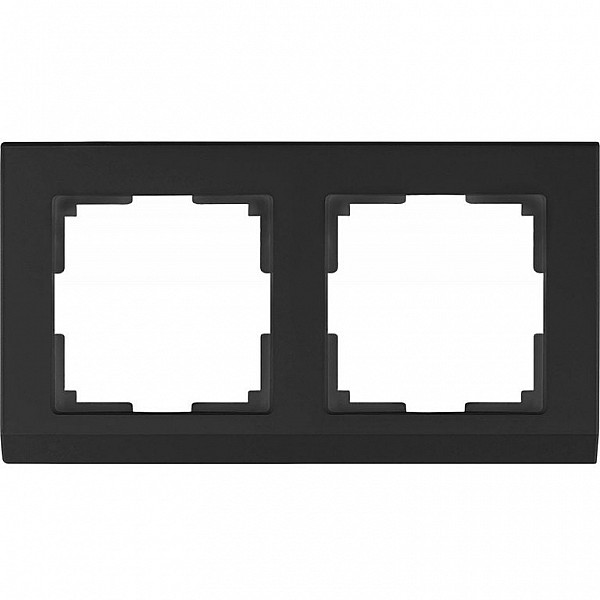 Рамка Werkel WL04-Frame-02/W0021808-black 2 поста черный