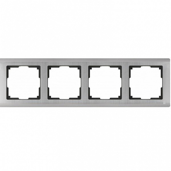 Рамка Werkel Metallic WL02-Frame-04/W0041602 4 поста глянцевый никель