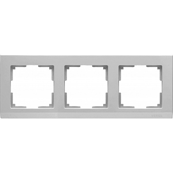 Рамка Werkel WL04-Frame-03/W0031806 3 поста серебряный