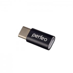 Адаптер Perfeo PF-VI-O005 Black с micro USB на Type-C чёрный