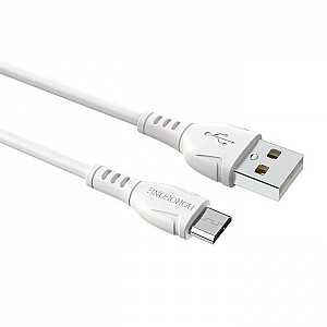 USB-кабель hoco Borofone BX51 для MicroUSB зарядки и синхронизации белый