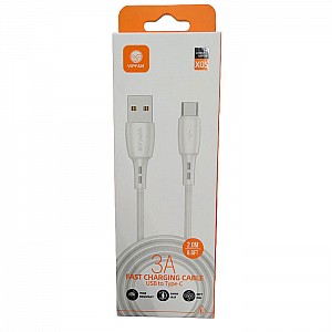 USB-кабель Vipfan X05 USB-Type-C Cable 3A для зарядки мобильных телефонов 2 м белый