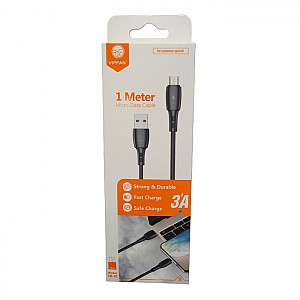 USB-кабель Vipfan X05 USB-Micro Cable 3A для зарядки мобильных телефонов 1 м черный