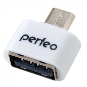 Адаптер Perfeo PF_5044 USB with OTG PF-VI-O003 White белый