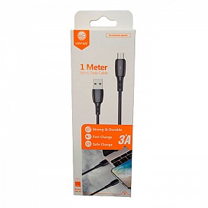 USB-кабель Vipfan X05 USB-Micro Cable 3A для зарядки мобильных телефонов 2 м черный