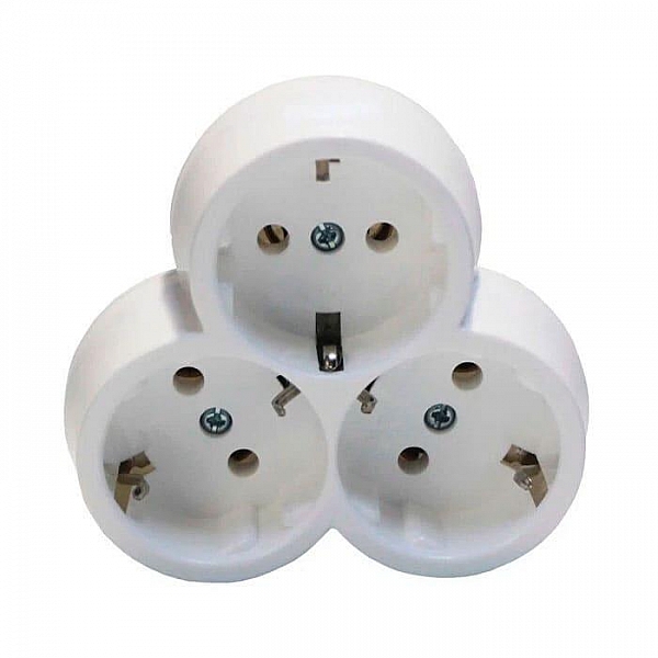 Разветвитель FAR F27 3 гнезда с заземлением